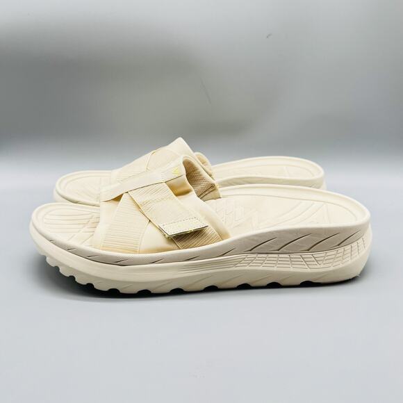 Vionic Sandals Mens 11.5 Beige Rebound Recovery Slide Hook & Loop Strap Comfort - Picture 5 of 13